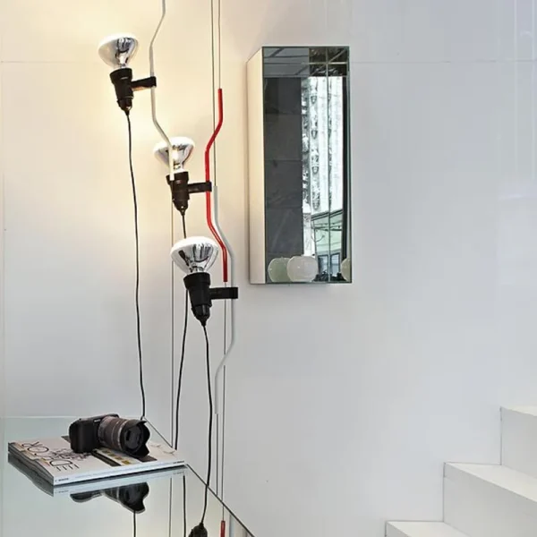 Modern Plug Up and Down Pendant Light led Bedside Lamp DIY Living Room Corner Pendant Lamp Suspension Lamp Droplight with Plug - Image 4